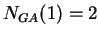 $N_{GA}(1)=2$