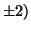 $\pm 2)$